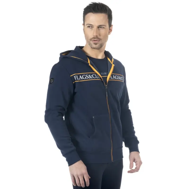 Offerta Limitata Maglione con zip da uomo Flags & Cup Perico