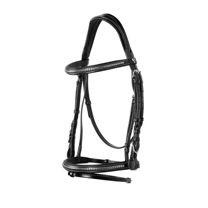 Bestseller Capezzina inglese in cuoio con borchie in nichel placcato NP Equestro