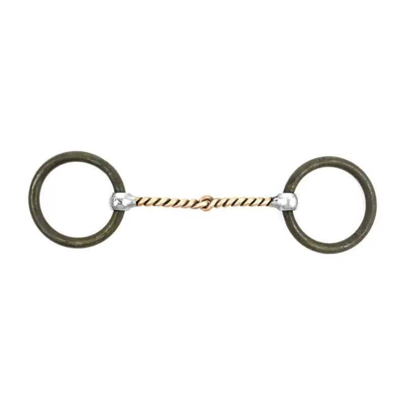 Esclusivo Mors western curvo Pool's con anelli intrecciati in rame