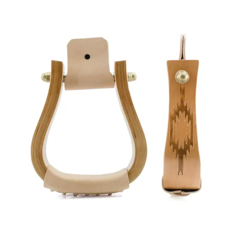 Staffe western in legno con design Navajo Pool's Nuovo Arrivo