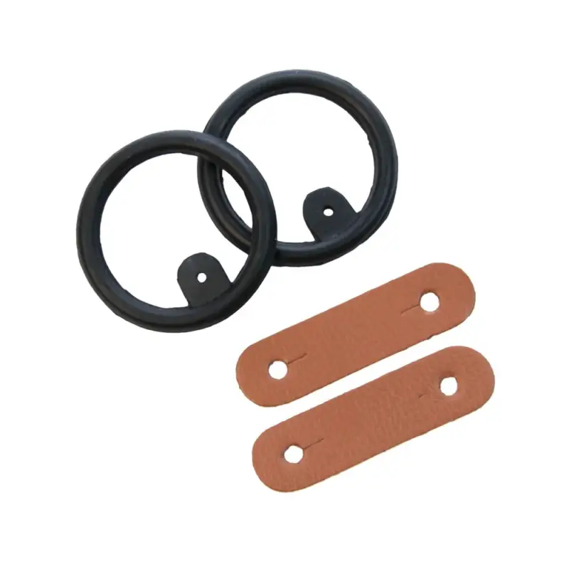 Esclusivo Anelli in gomma + flap in cuoio Umbria Equitazione