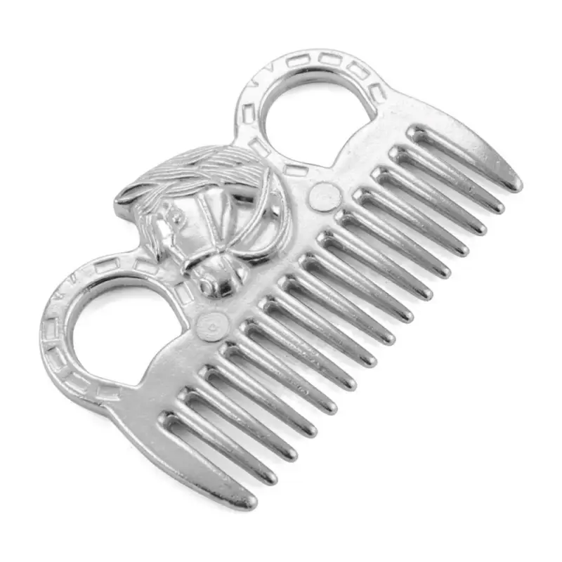 Pettine in alluminio a forma di testa di cavallo Umbria Equitazione Nuova Collezione