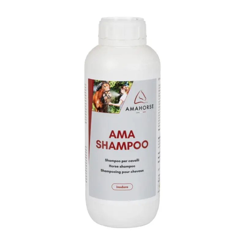 Shampoo per cavalli Ama 1L Umbria Equitazione Soddisfatti O Rimborsati