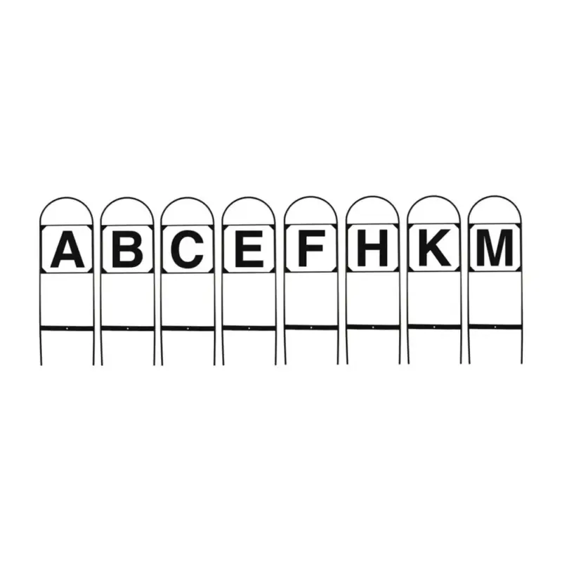 Lettere da dressage in ferro set di 8 lettere ABCEFHKM Umbria Equitazione Professionale