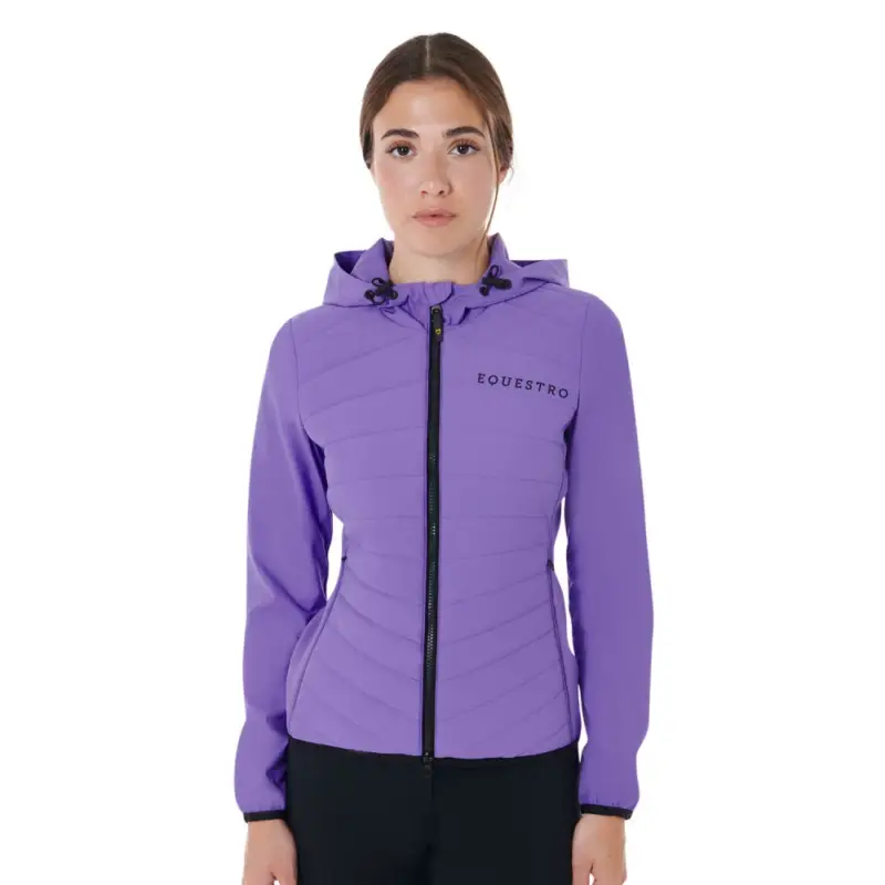 Piumino da donna in tessuto tecnico misto Equestro Acquista Ora