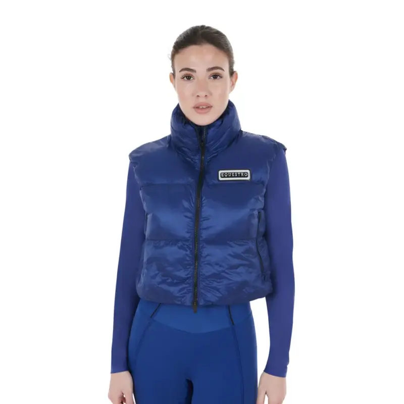 Gilet corto con zip da donna Equestro Solo Oggi