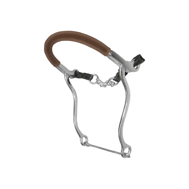 Compra Online Hackamore in acciaio inossidabile con catena rivestita in gomma Umbria Equitazione