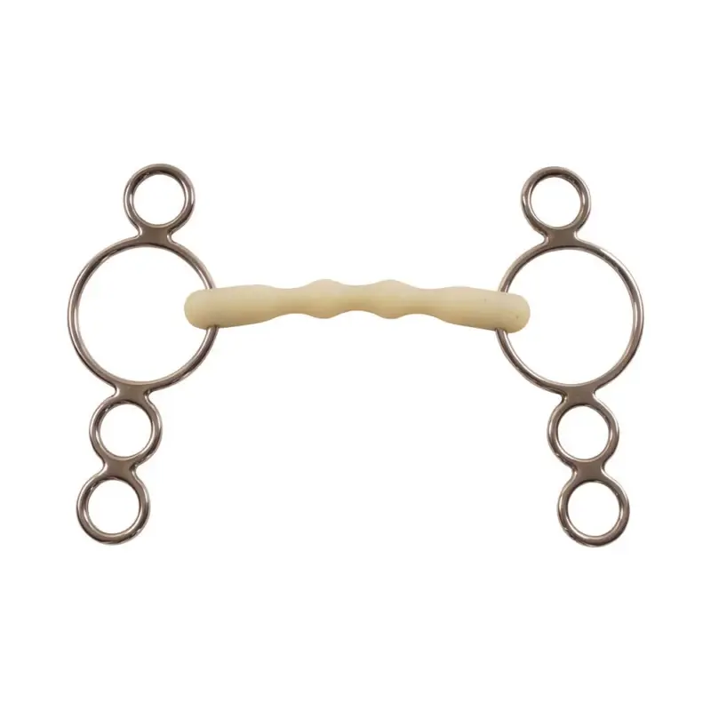 Morsiera gag Happy Mouth con cannone Mullen con imboccature a 4 anelli Acquista Ora