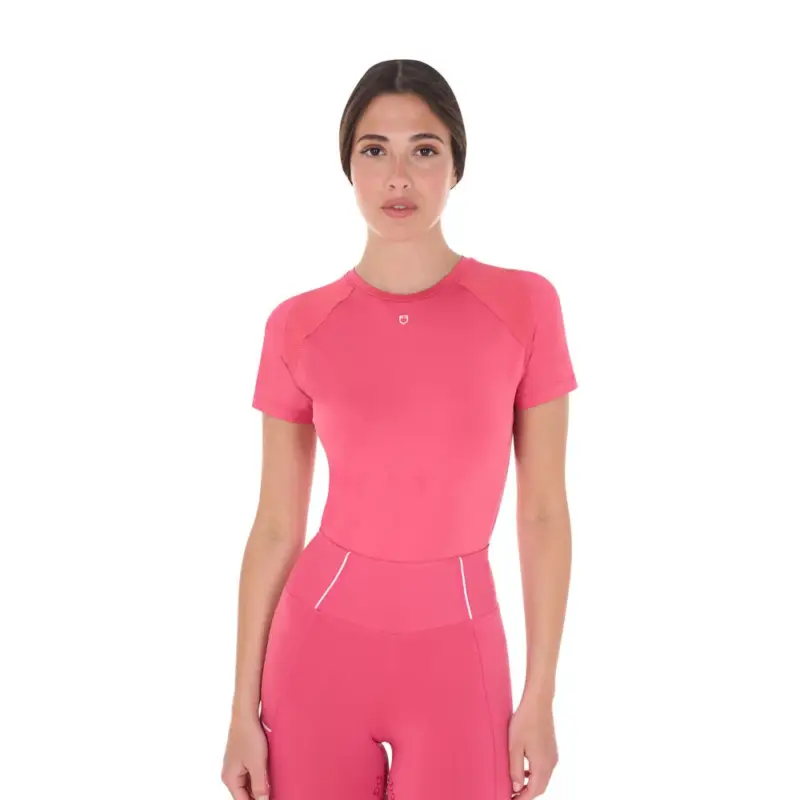 T-shirt tecnico da allenamento da donna taglio slim Equestro Solo Oggi