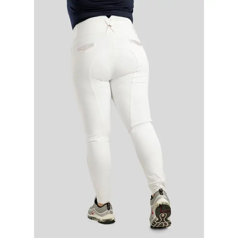 Pantaloni Montar a vita alta Briella crystal Rose gold Curve full grip donna Occasione