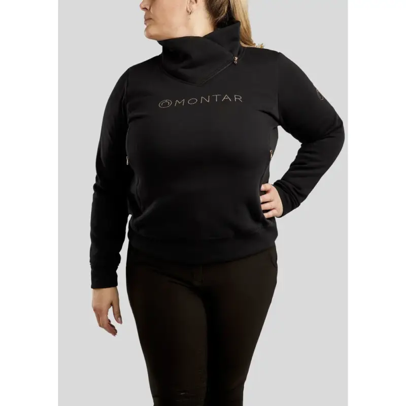 Maglia Montar Naja con zip al collo crystal rose gold Curve donna Solo Oggi