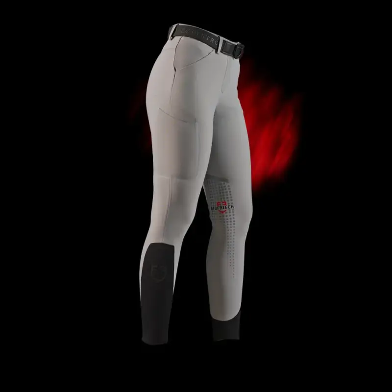 Pantaloni slim fit da donna Equestro Ridertechnology con cuciture termosaldate Reso Gratuito