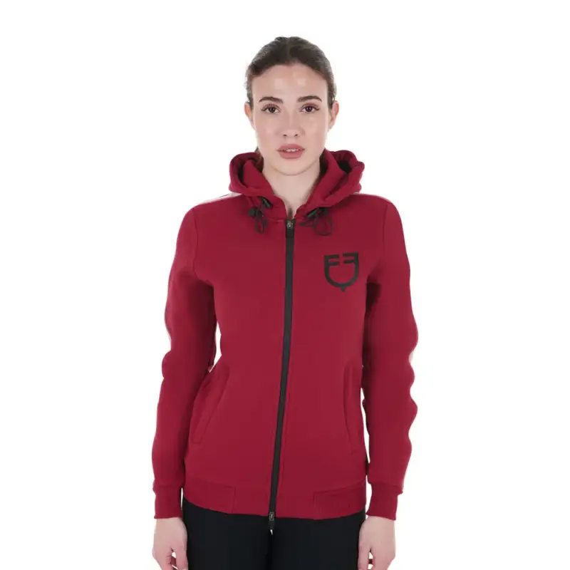 Felpa con cappuccio da donna Equestro con zip Prezzo Ridotto