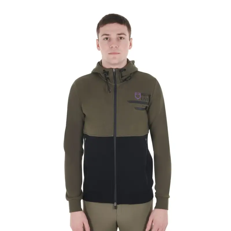 Sconto Felpa con cappuccio da uomo Equestro con interno in pile