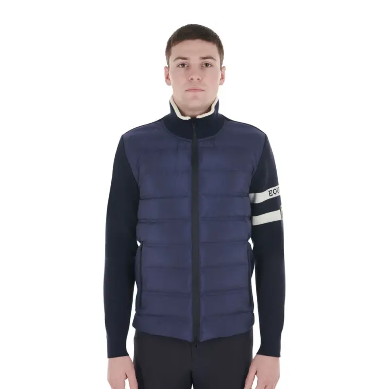Ultimissimo Modello Giacca Equestro da uomo in nylon e maglia con zip