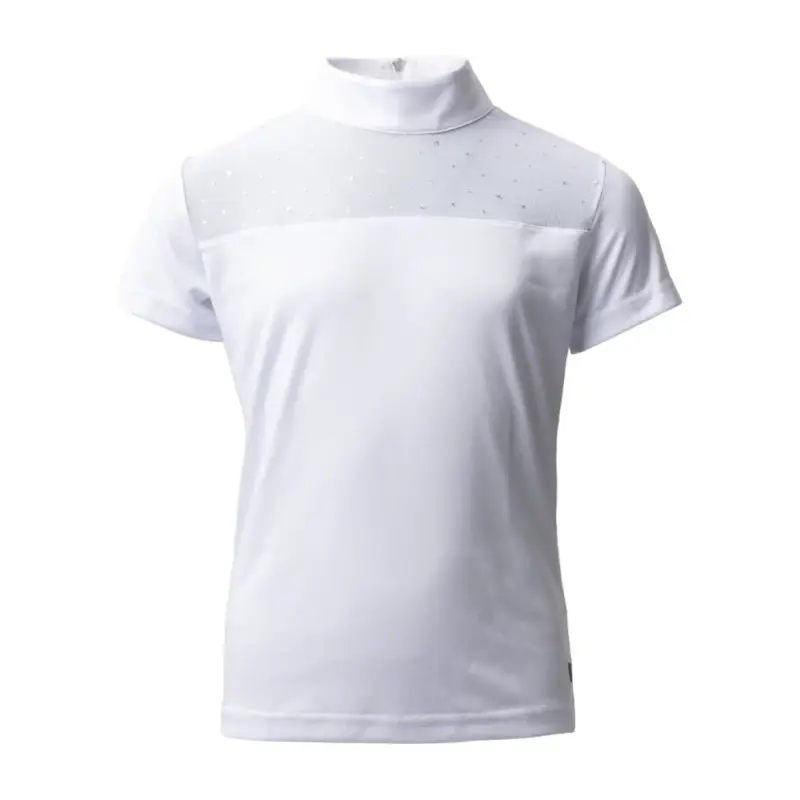 Polo da concorso Horze Kaya bambino con strass Professionale