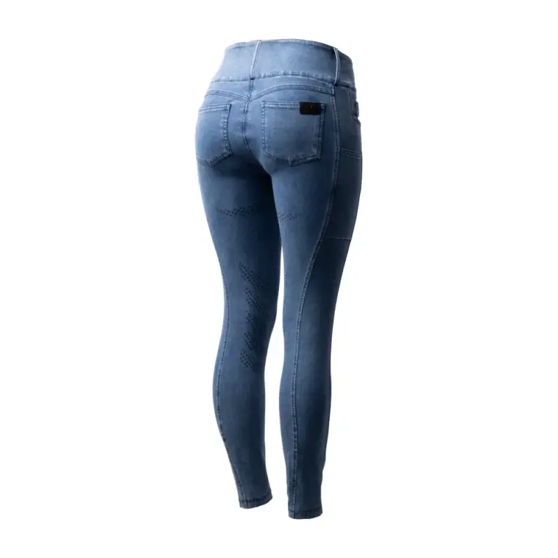 Pantaloni Horze Carolyn in denim fullgrip da donna Compra Oggi Stesso