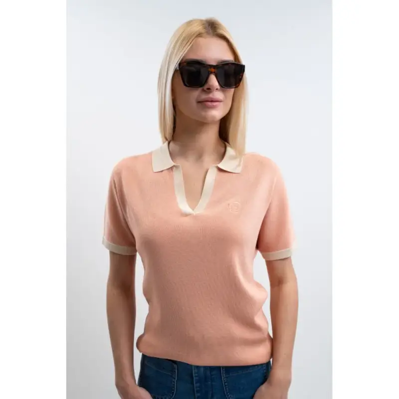 A Buon Prezzo Polo Harcour Peach donna