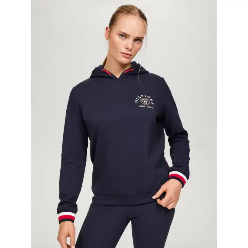 Ultima Occasione Felpa con cappuccio Tommy Hilfiger Equestrian Richmond donna