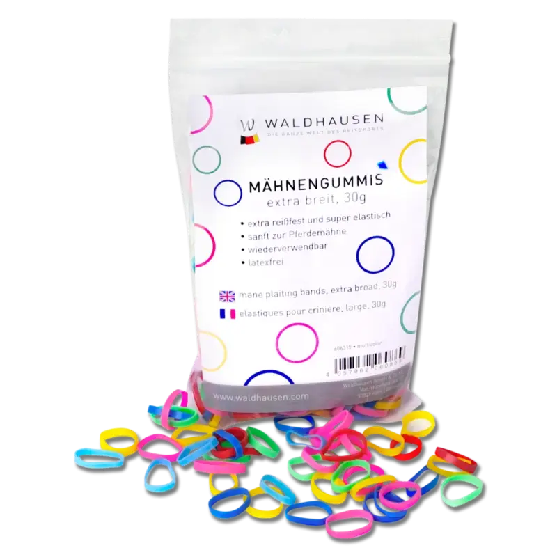 Elastici Waldhausen extra larghi per intrecciare multicolore Ordina Subito