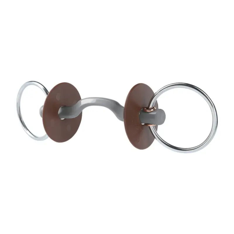 Morso da filetto Beris passaggio di lingua Konnex anello 7,5 cm Nuova Collezione