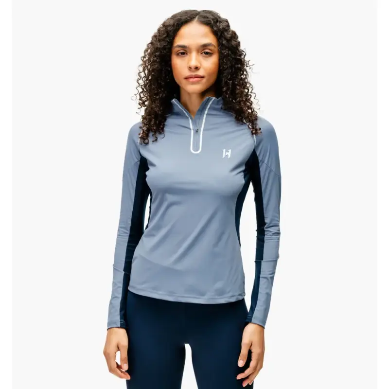 Bestseller Polo 1/4 zip Horseware Stamina a maniche lunghe
