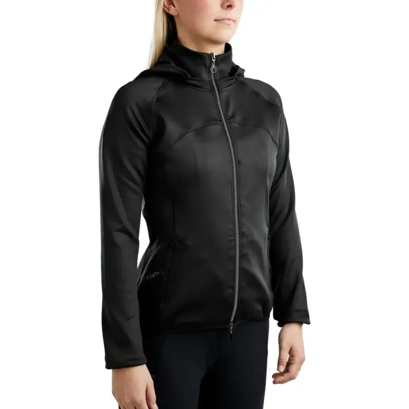 Economico Giacca softshell full zip Montar MoBlair con cappuccio amovibile cristalli gun metal donna