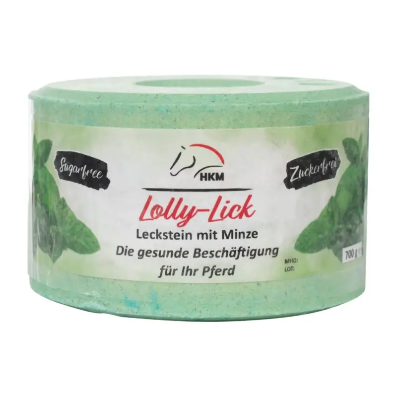 Nuova Collezione Pietra di sale HKM aromatizzata Lolly Lick Menta