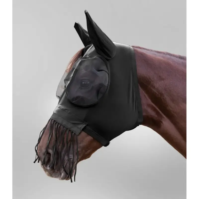 Maschera anti-mosche Waldhausen Puck con frange nasali Prezzo Conveniente