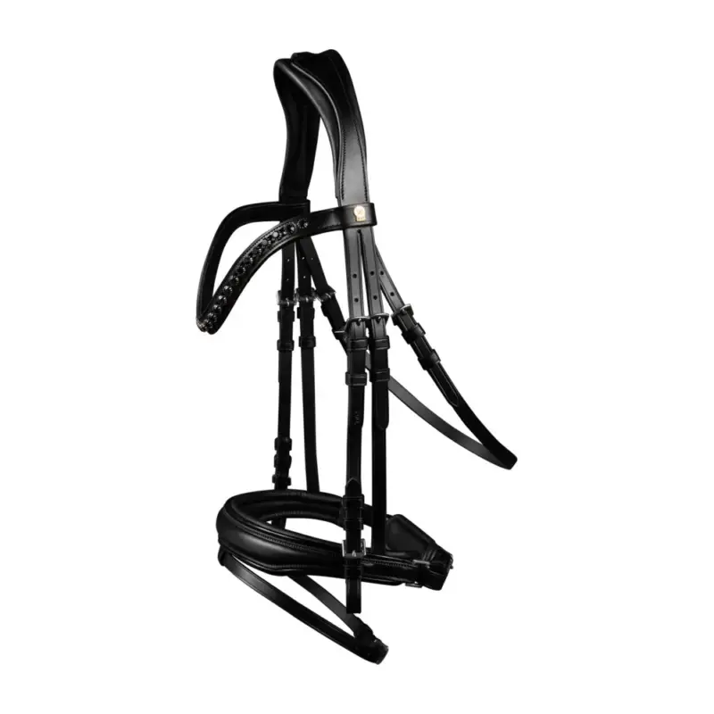Offerta Speciale Briglia verniciata Waldhausen S-Line Blackshine capezzina combinata pull back