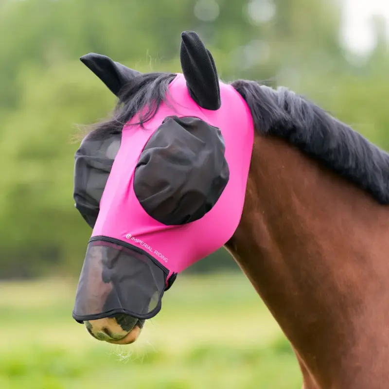 Maschera anti-mosche con naso Imperial Riding Trail ride Non Perdere
