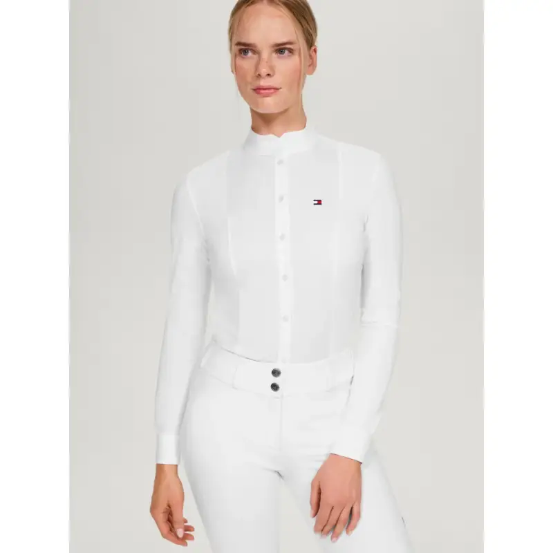 Polo da concorso Tommy Hilfiger Equestrian New Jersey a maniche lunghe donna Subito Disponibile