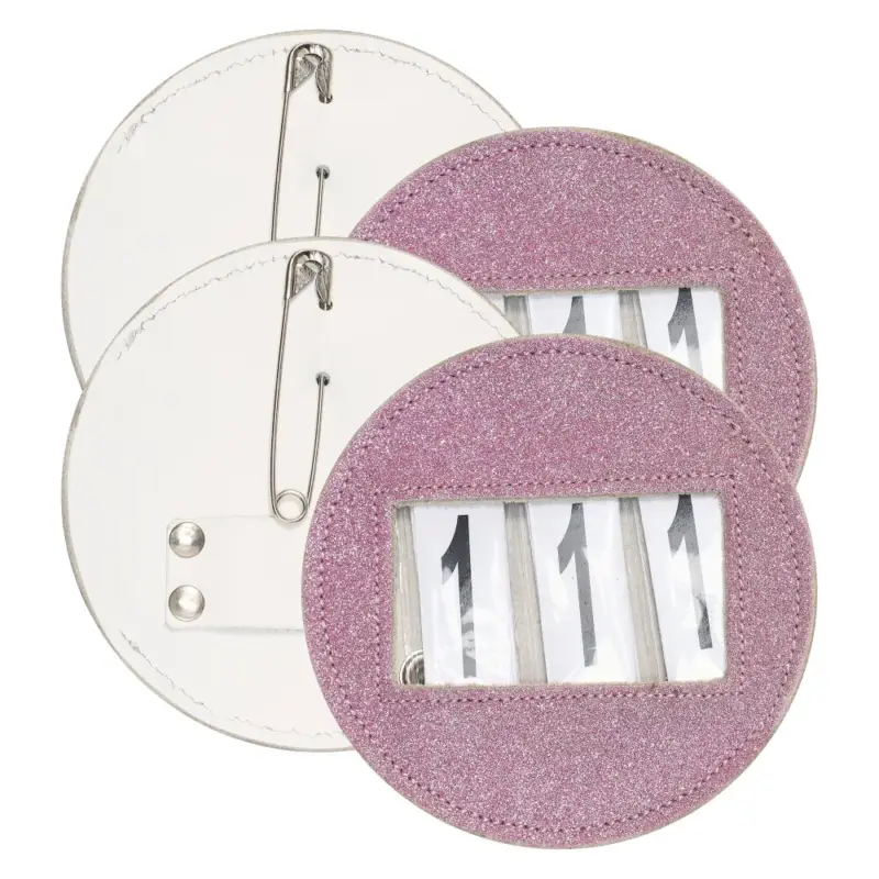 Promozione Esclusiva Numero di gara Imperial Riding Glitter round confezione da 2