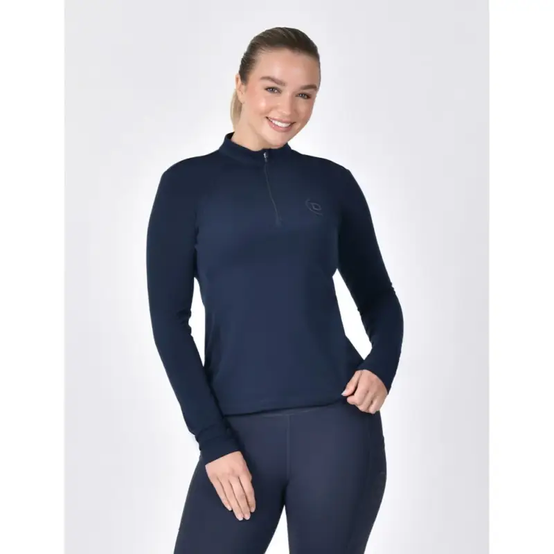 Saldi Polo da equitazione Dublin a maniche lunghe in tessuto spazzolato da donna