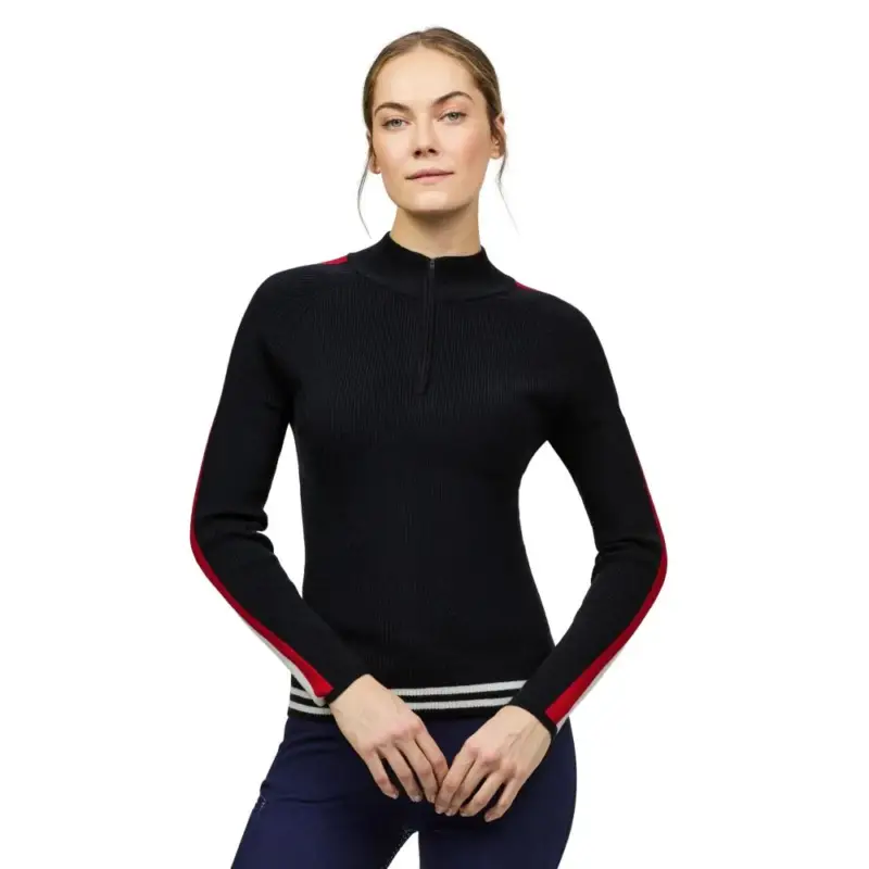 Felpa con zip Tommy Hilfiger Equestrian Carol donna Offerta Limitata