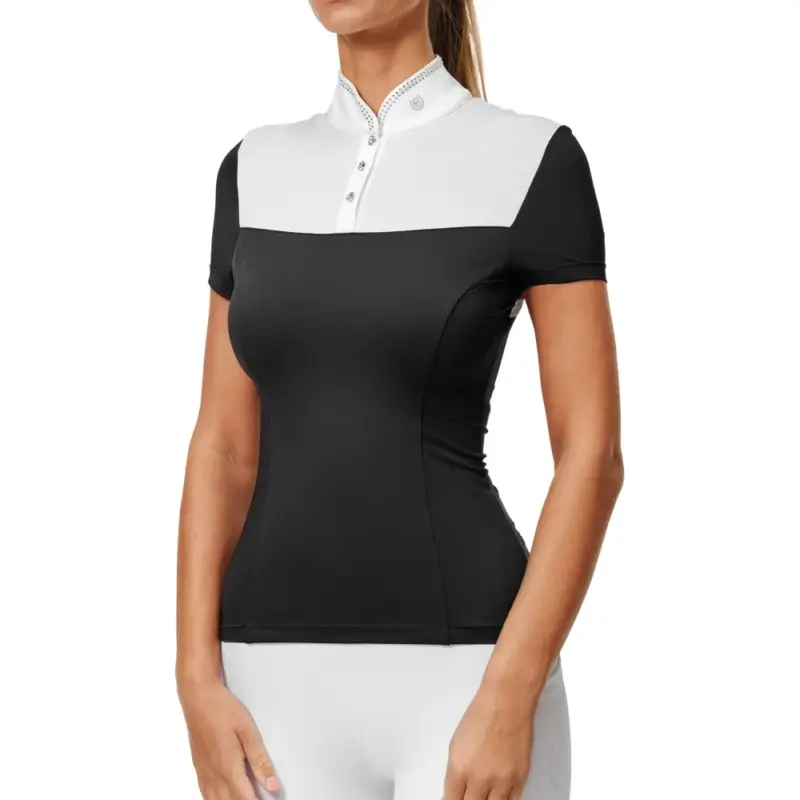 Polo da concorso Equestrian Stockholm Revenew a maniche corte da donna Prezzo Ridotto