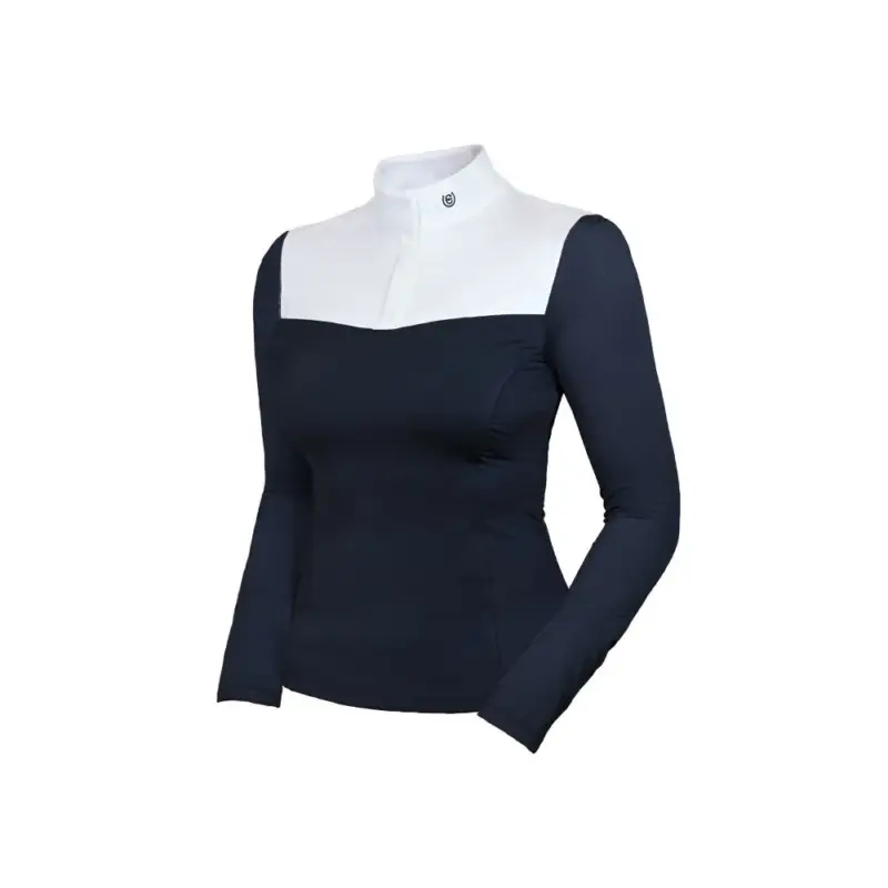Polo da concorso a maniche lunghe Equestrian Stockholm refined donna Economico