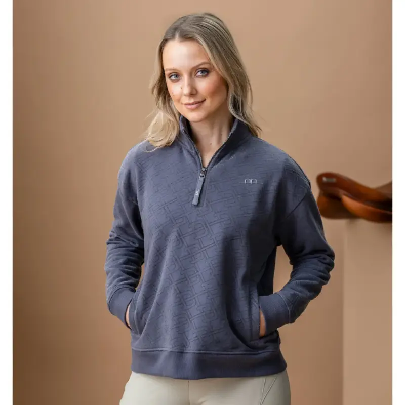 Felpa da donna Horseware AA Gabriella con mezza zip Occasione Imperdibile
