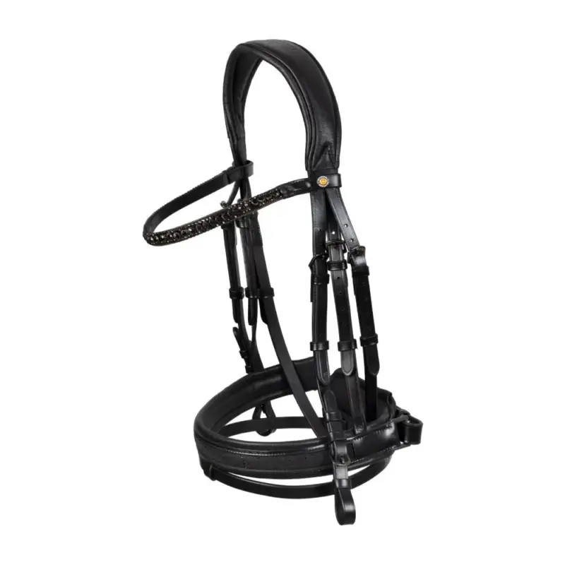 Economico Briglia da dressage Equestro Elegant in cuoio