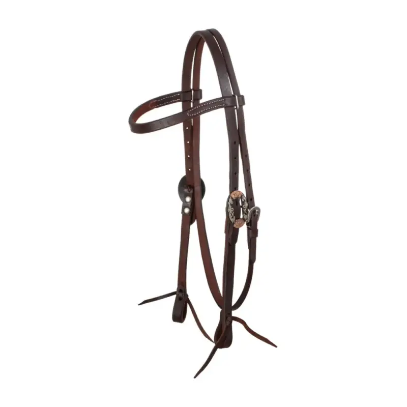 A Buon Prezzo Briglia western Lakota con fibbie decorative in argento