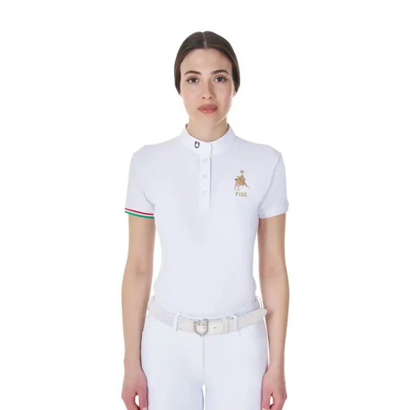 Polo da concorso Equestro x FISE donna taglio slim maniche corte Bestseller