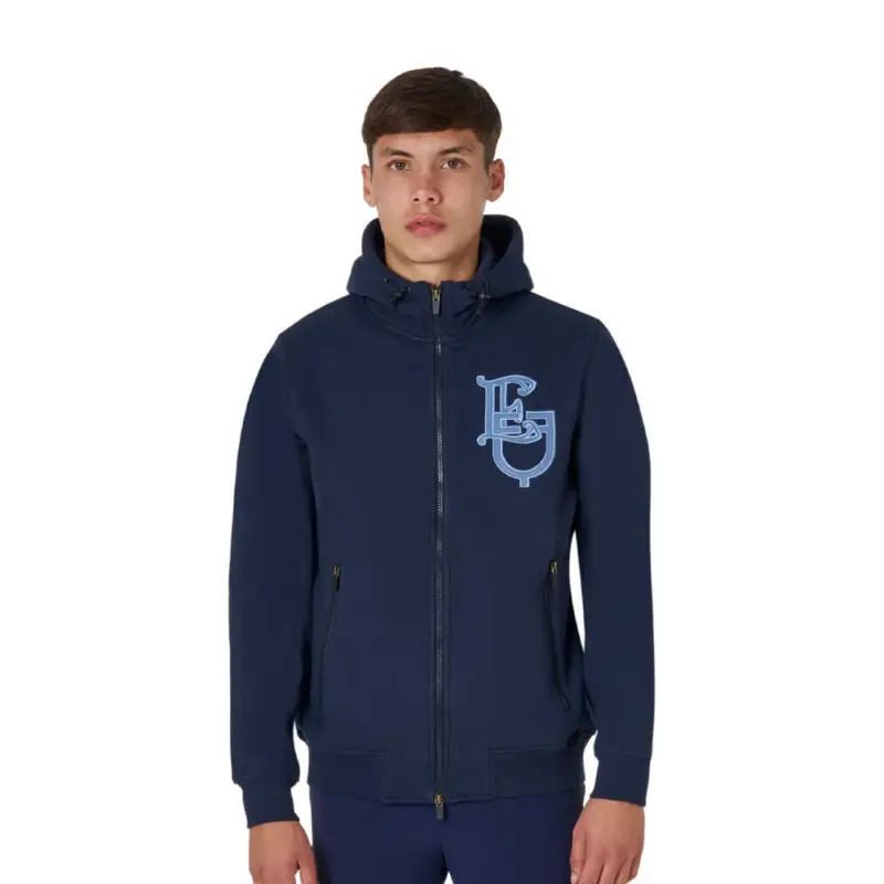 Felpa da uomo Equestro EQ con zip frontale Offerta Lampo