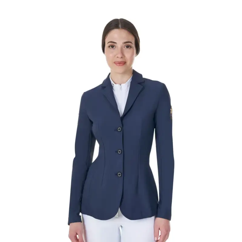 Spedito Oggi Giacca da concorso donna Equestro x FISE tre bottoni