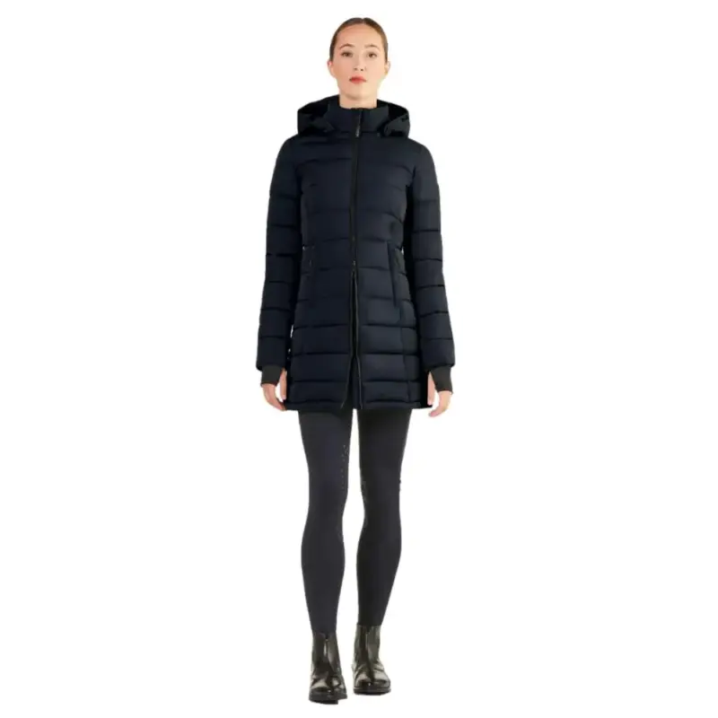 Di Tendenza Parka lunga trapuntata Ego7 Era con cappuccio removibile da donna