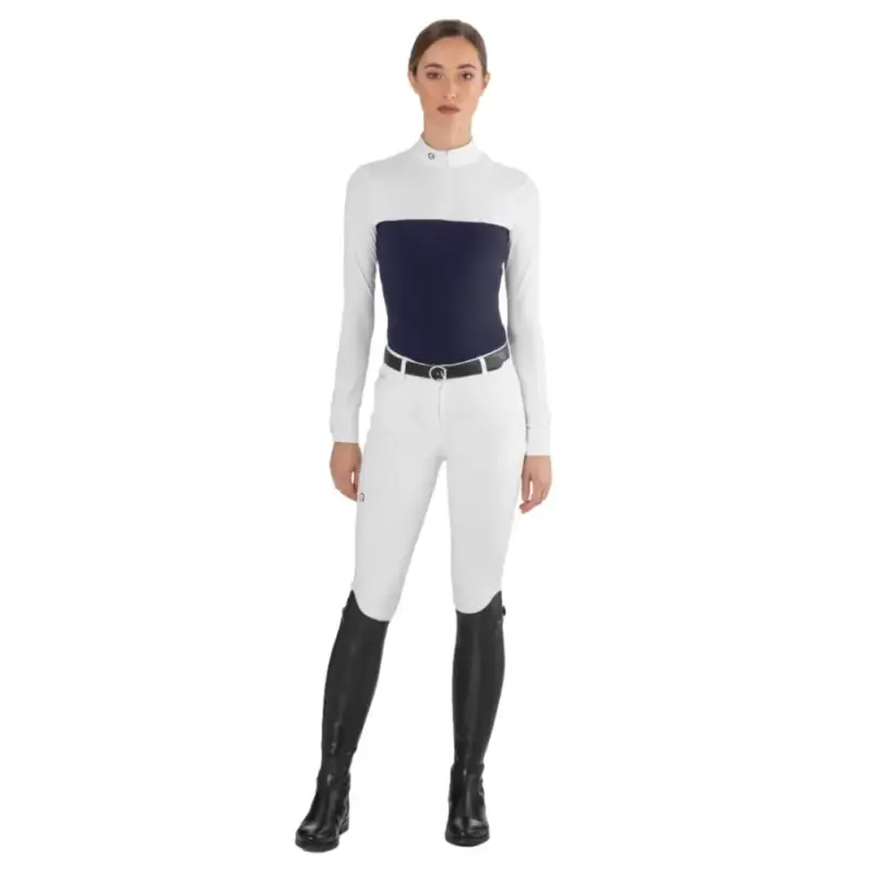 Reso Gratuito Polo da concorso in mesh Ego7 a maniche lunghe da donna