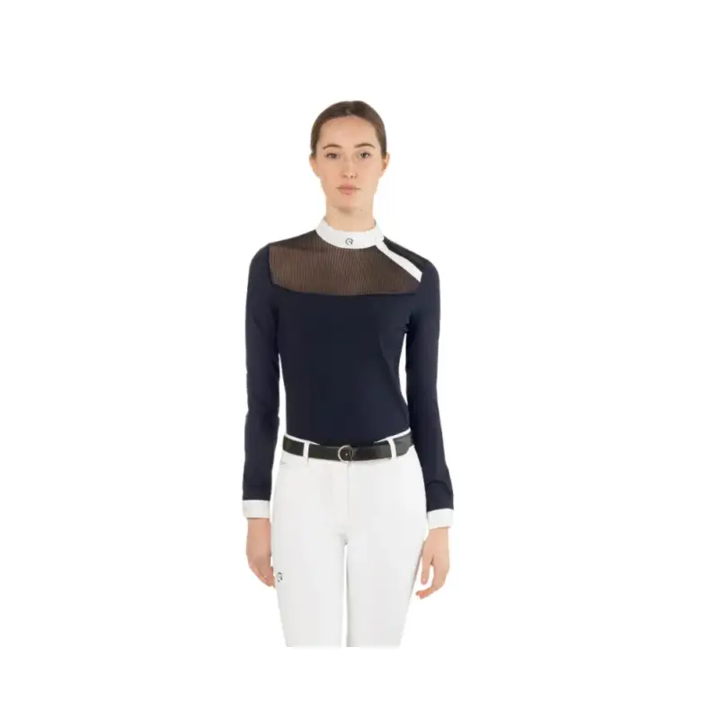 Polo da concorso Nina Ego7 a maniche lunghe da donna Ultime Pezzi