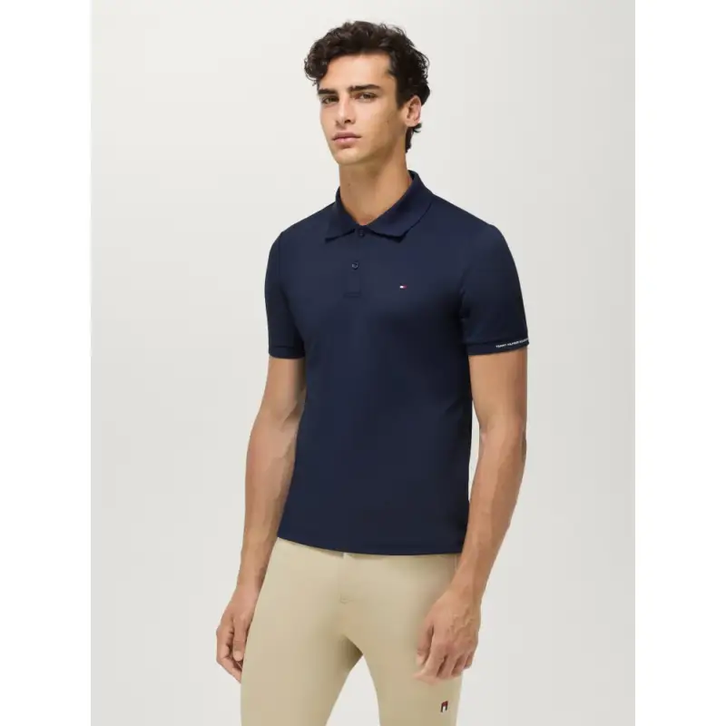 Polo tecnico Fresco Tommy Hilfiger Equestrian a maniche corte da uomo Affare