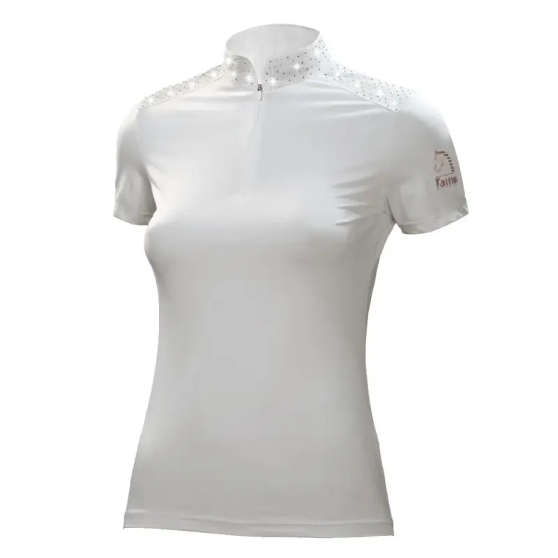 Polo da competizione Tattini donna con strass misti Subito Disponibile