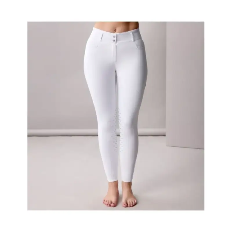 Pantaloni da equitazione donna a vita alta Horseware Allora Alessandro Albanese con grip al ginocchio Professionale