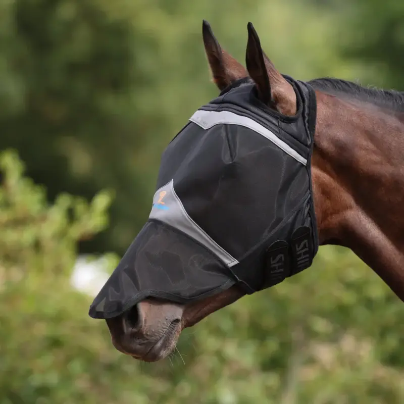 Acquista Ora Maschera antimosche Shires FlyGuard Pro a rete fine con passaggio per le orecchie e naso